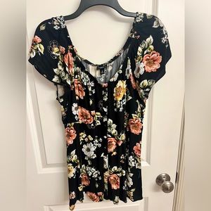 Torrid Button Front Blouse - size 0 (12, large)